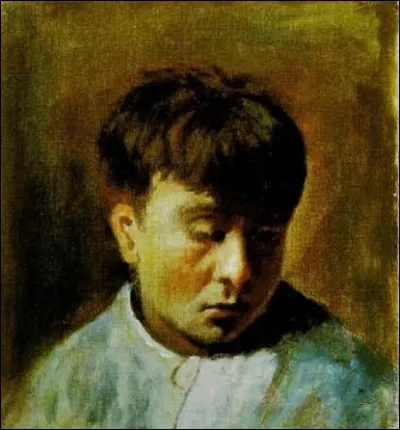 Qui a peint " Portrait de jeune homme pensif à la veste bleue" ?