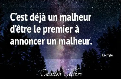 Qui chantait "Oh Papa, quel malheur, quel grand malheur pour moi !" ?
