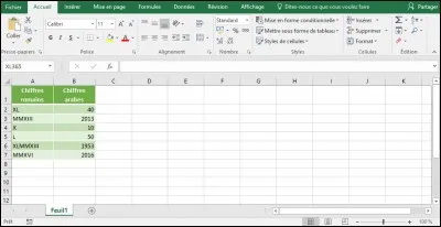 Quelle est la fonction permettant de convertir un nombre romain en chiffres arabes ?