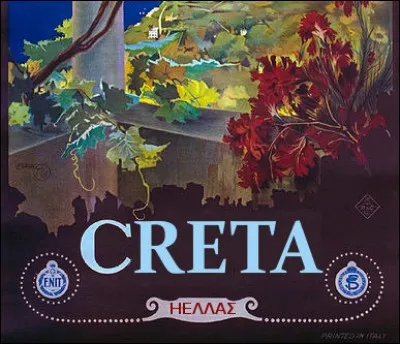 Des monts et vaux est la ligne dentelée,
Et d'un mur - que dire ? - c'est le sommet.
Sur le chef de certains gallinacées,
Elle forme souvent remarquable cimier.
Sans se soucier du "qu'en-dira-t-on",
Cette île s'appelait "Candie", a-t-on
oublié ?