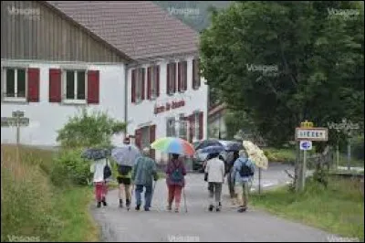Ce groupe de marcheurs se trouve &agrave; l'entr&eacute;e de Li&eacute;zey. Village de l'ancienne r&eacute;gion Lorraine, il se situe dans le d&eacute;partement ...
