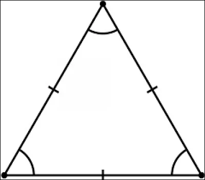 Combien mesurent les angles d'un triangle équilatéral ?