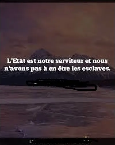 De qui est cette citation figurant sur l'image ?