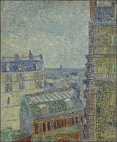 Qui a réalisé l'uvre "Vue sur les toits de Paris" ?