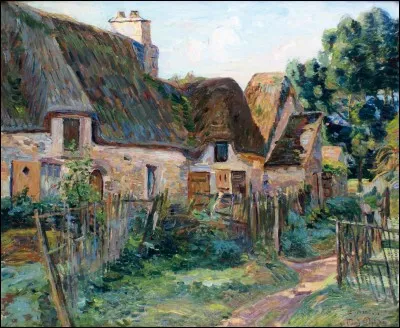 Qui a peint "Ferme au toit de chaume" ?