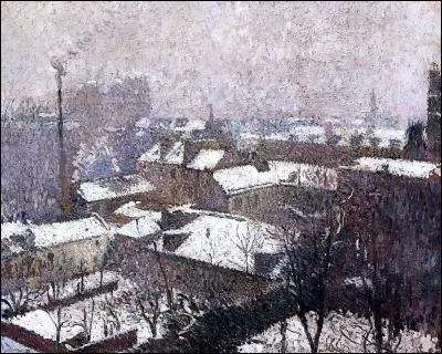 Qui a représenté "Les Toits de Paris sous la neige" ?