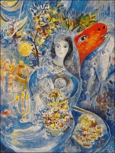Elle fut le plus grand amour de Marc Chagall, qu'il épousa en 1915, et seule la mort les a séparés, qui est-elle ?