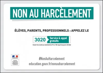 Enfin, que faut-il faire en cas de harcèlement scolaire ?