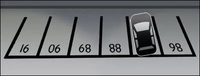 Sur quel numéro la voiture est-elle stationnée ?