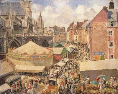 Qui a peint "La foire à Dieppe" ?
