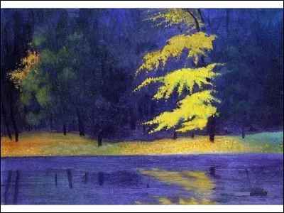 Qui est le peintre du "Lac au Bois de Boulogne" ?