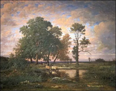 Qui a représenté ce "Coucher de soleil en été" ?