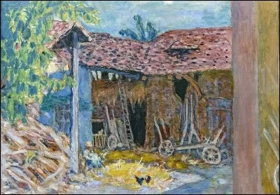 Qui a peint "La grange" ?