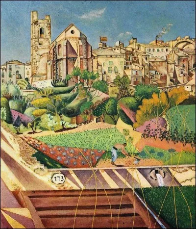 Qui a peint "Mont-Roig, l'&eacute;glise et le village" ?