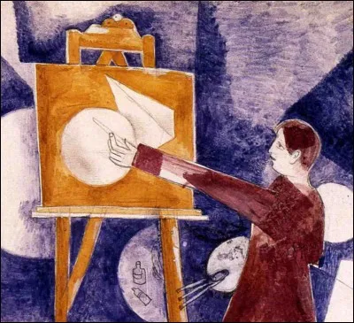 Qui a peint " Autoportrait au chevalet" ?