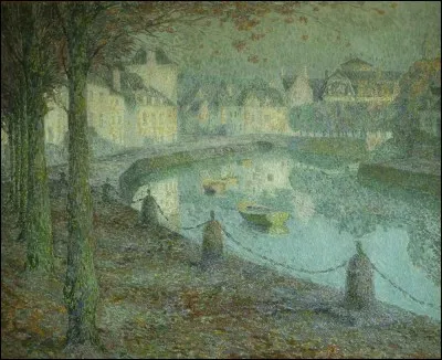 Qui a peint "La petite ville au matin, Quimperl&eacute;" ?