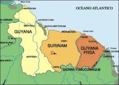Quelle entité géographique donne son nom au Surinam (le pays) ?