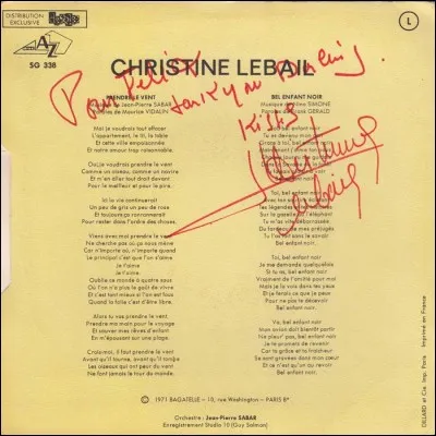 Qu'est devenue l'ex-chanteuse Christine Lebail ?