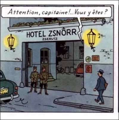 Dans quel album Tintin tente-t-il de quitter un hôtel en cachette ?