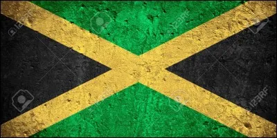 Quelle est la couleur du drapeau du reggae qui a été rajoutée à la place du noir dans le drapeau de la Jamaïque ?