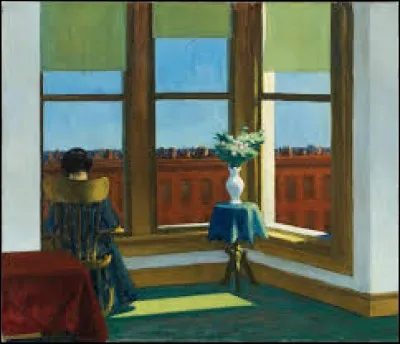 Le peintre et graveur américain, auteur de de tableau "Room in Brooklyn" (1932), c'est ... Hopper.