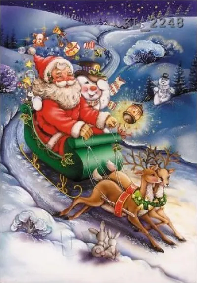 Le père Noël va arriver ! Depuis 1939, combien a-t-il de rennes pour tirer son traîneau ?