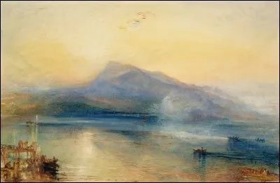 Quel peintre romantique a réalisé le tableau "Le lac de Lucerne" ?