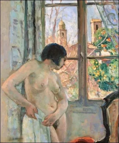 Quel peintre a réalisé le tableau "Jeune femme nue à sa fenêtre" ?
