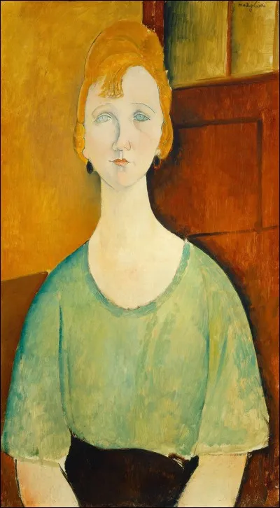 Qui a réalisé le tableau "Femme en blouse verte" ?