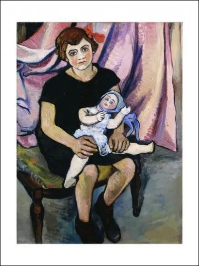 Qui est l'artiste de cette "Fillette à la poupée" ?