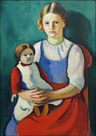 Cette jeune fille avec une poupée a été peinte par :