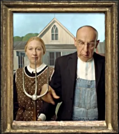 Signe des temps, sur le tableau de Grant Wood, le père s'est résolu à laisser son engin à sa fille ! Mais quel est cet outil et où se passe la scène ?