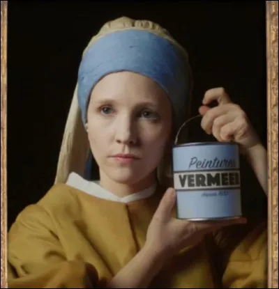 Cette jeune actrice, posant pour les peintures "Vermeer", est bien sûr ...
