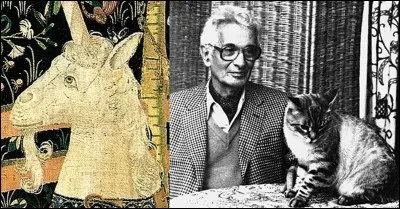 Lettre « E » comme « Ecrivain » !
« Roland, le chevalier plus fier que le lion » sera « Le Voyageur imprudent » qui errera sur « Les Chemins de Katmandou » ! Avant que « la Tempête » ne l'emporte dans « La Nuit des temps », il sera sauvé par « L'Enchanteur » et « Les Dames à la licorne » !
Cette phrase vous donnera, peut-être, le nom de l'écrivain !