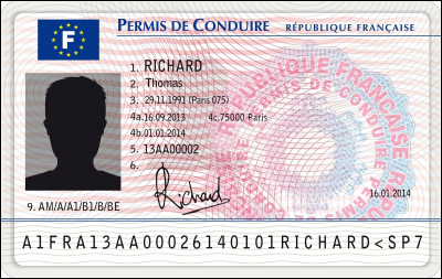 Hors période probatoire, combien de points le permis de conduire français compte-t-il ?