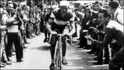Ce cycliste italien, vainqueur de trois Tours d'Italie - en 1936, 1937 et 1946 - ainsi que deux Tours de France - en 1938 et 1948, c'est ... Bartali.