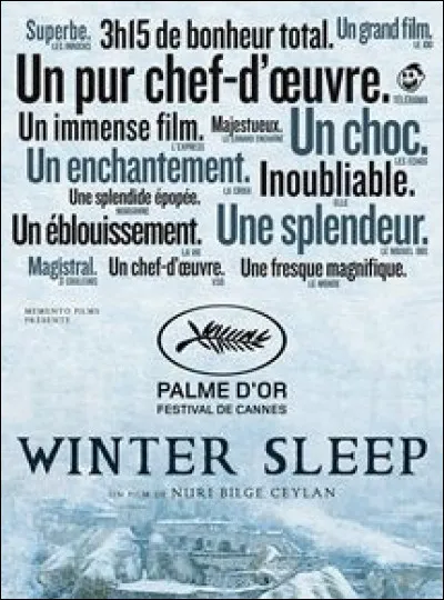 Quelle est la nationalité du film "Winter Sleep" ?
