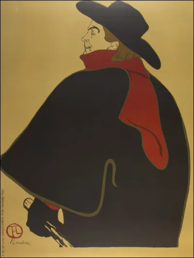 Voici Aristide Bruand dans son cabaret, représenté par l'artiste :