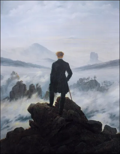 Quel artiste allemand romantique a peint "Le Voyageur contemplant une mer de nuages" en 1818 ?