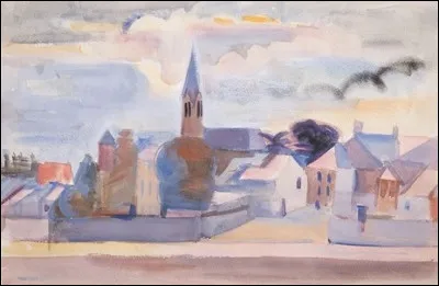Qui a peint "Village et son clocher" ?