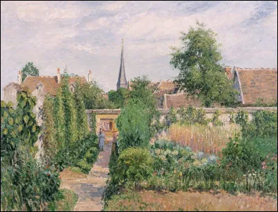 Qui a peint "Le jardin potager et le clocher d'Eragny" ?