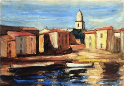 Qui a peint "Le clocher de St Tropez et la Conche" ?