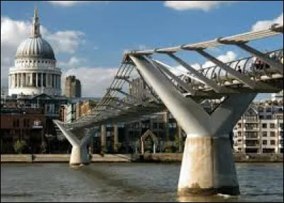 Le Millenium Bridge est une passerelle réservée aux piétons.
Quel fleuve traverse-t-elle ?
Indice : la passerelle a été détruite par les Mangemorts.