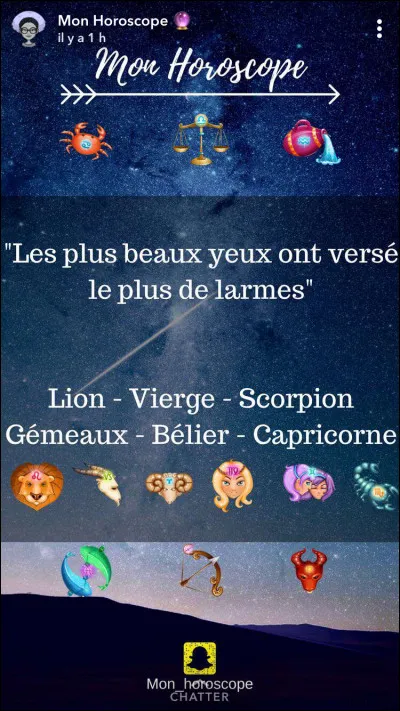 De quel signe es-tu ?