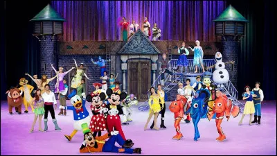 Quel est le nom du spectacle "Disney sur glace" ?