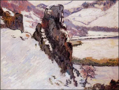 Qui est l'auteur du tableau "Paysage de la Creuse sous la neige" ?