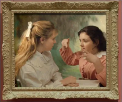 Les jeunes demoiselles posant pour "La lecture" de ... en ont ras-le-bol de leur dégaine de petites filles modèles : elles veulent "s'émanciper grave" ! Qu'est-ce à dire ?