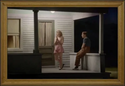 Question mode, il suffit de se tourner vers les Américains et tout de suite, la magie ... (Complétez avec le nom de l'auteur !) Que porte la femme au centre ?