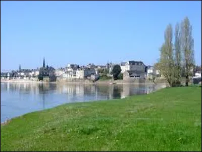 Voici une vue générale d'Ingrandes avec la Loire à gauche et la boire de Champtocé à droite. Ancienne commune Angevine, elle se situe en région ...