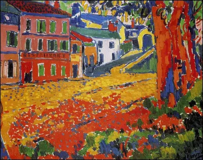 Qui a représenté "Le Restaurant de la machine à Bougival" ?